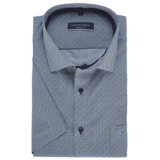 Businesshemd, kurzarm, bügelfrei blau_100 | 54
