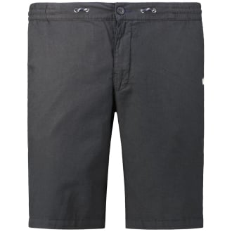 Chino-Shorts mit Leinen schwarz_1200 | 62