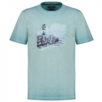 T-Shirt aus reiner Baumwolle türkis_392 | 3XL