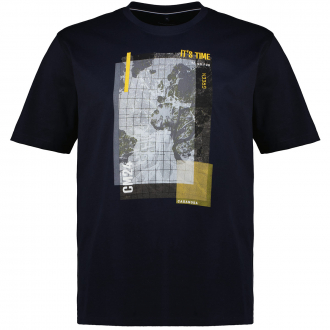 T-Shirt mit Print und Stickerei marine_105 | 3XL