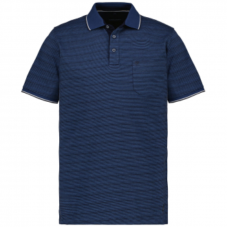 Poloshirt mit Baumwoll-Stretch blau_105/40 | 3XL