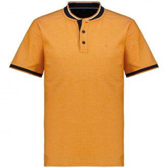Poloshirt mit Serafinokragen orange_466 | 3XL