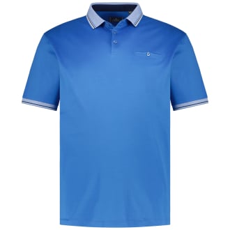 Poloshirt aus merzerisierter Baumwolle blau_736 | 3XL