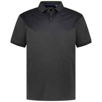 Poloshirt aus merzerisierter Baumwolle schwarz_009 | 3XL