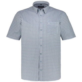 Freizeithemd mit Allover-Print blau/weiß_100/4020 | 3XL