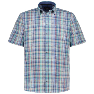 Freizeithemd aus Leinenmischung, Short Style blau_100 | XXL