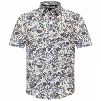 Freizeithemd aus Biobaumwolle blau/weiß_100/4020 | XXL
