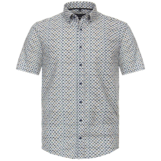Freizeithemd mit Allover-Print blau/weiß_150/4020 | XXL