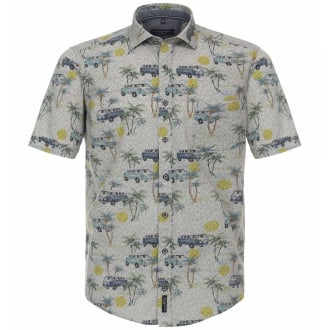 Freizeithemd mit Allover-Print grau_750 | XXL