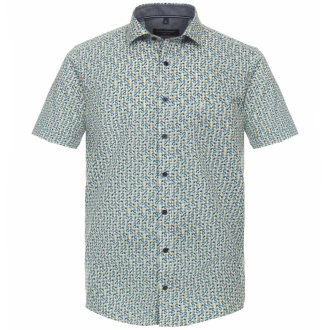 Freizeithemd mit Allover-Print, Short Style türkis_150/45 | XXL