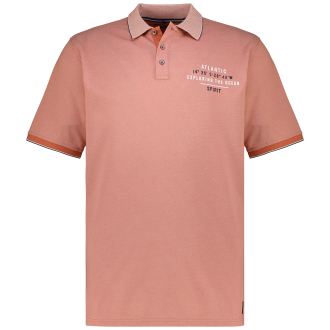 Poloshirt im Materialmix orange_498 | 3XL