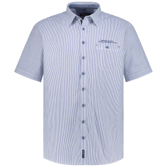 Freizeithemd in Seersucker-Qualität, Short Style blau_100 | XXL