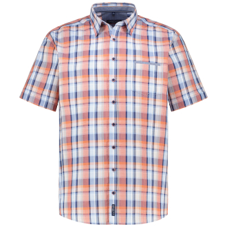 Freizeithemd in Seersucker-Qualität, Short Style orange_450 | XXL