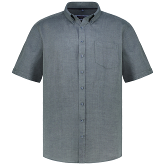 Freizeithemd aus Leinen, Short Style grün_304 | XXL