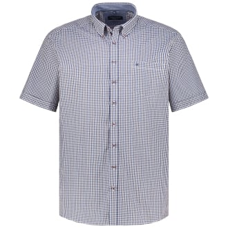 Kariertes Freizeithemd orange_450 | 7XL