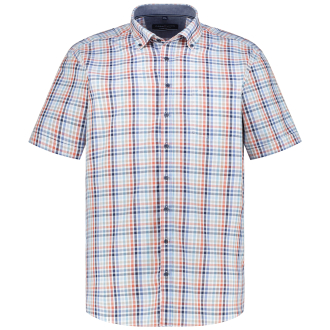 Kariertes Freizeithemd orange_450 | 6XL