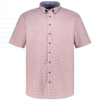 Kariertes Freizeithemd orange_450 | XXL
