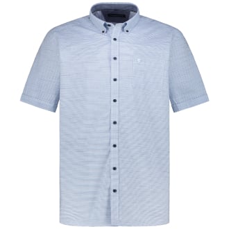 Freizeithemd aus Baumwolle blau_100 | 7XL