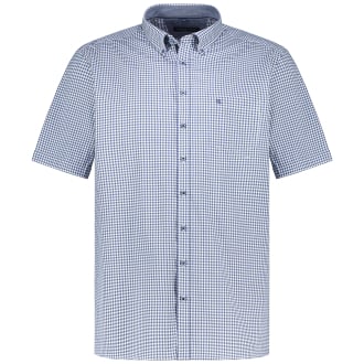 Freizeithemd aus Baumwolle blau/grau_150 | 7XL