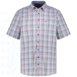 Kariertes Freizeithemd aus Baumwolle rot_400 | 3XL