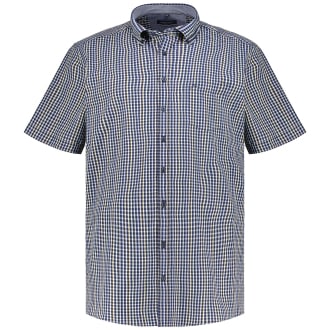 Freizeithemd in Seersucker-Qualität blau_100 | 7XL