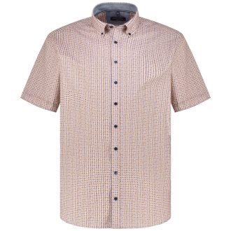Freizeithemd mit Allover-Print, Short Style rot_400 | XXL