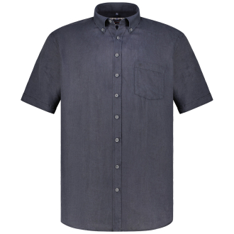 Freizeithemd aus Leinen, Short Style schwarz_801 | XXL