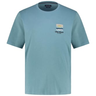 T-Shirt mit Stickerei türkis_388 | 3XL