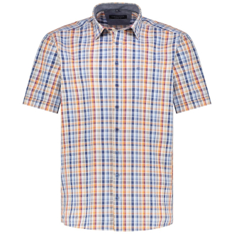 Freizeithemd in Seersucker-Qualität blau_100 | XXL