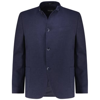 Jersey-Sakko mit Stehkragen blau_22 | 60