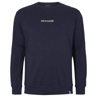Sweatshirt mit Logo-Stickerei dunkelblau_0580 | 4XL