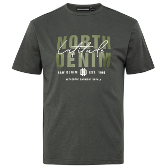 T-Shirt mit Label-Print grün_2640 | 3XL