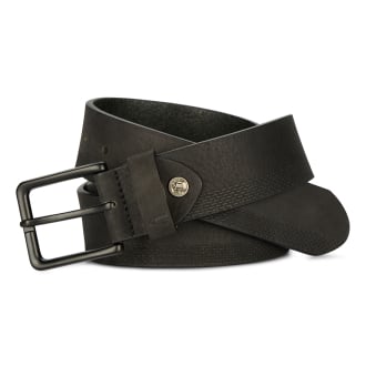 Gürtel aus Nubukleder schwarz_09 | 120