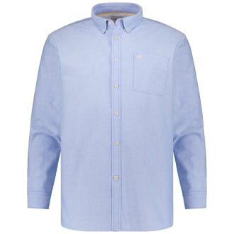 Freizeithemd aus Biobaumwolle blau_45 | XXL