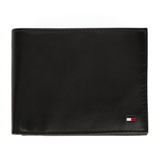 Geldbörse aus Leder, 12,5 cm x 10 cm schwarz_002 | One Size
