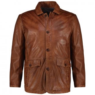 Lederjacke aus Lammnappa cognac_COGNAC | 70