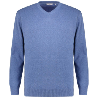 Pullover aus reiner Baumwolle blau_71 | 3XL