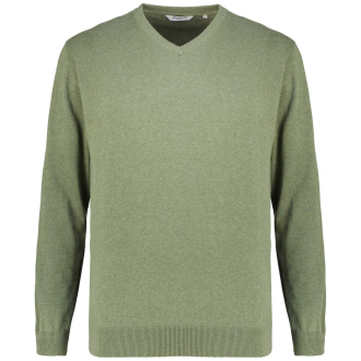 Pullover aus reiner Baumwolle oliv_74 | 3XL