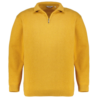 Pullover mit Stehkragen gelb_37 | 3XL