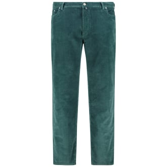 Cordhose "Lyon" mit Stretch, gerade dunkelgrün_5307 | 64