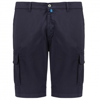 Cargo-Bermudas mit Stretch dunkelblau_6000 | 34