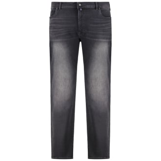 Stretch-Jeans "Lyon", körpernah schwarz_9808 | 64