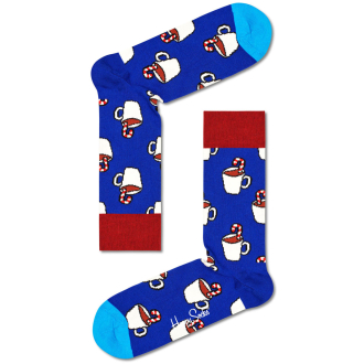 Socke "Candy" blau/rot_6300 | 41-46