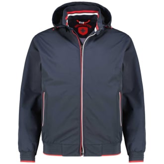 Leichte Funktionsjacke im Blouson-Stil, wind- und wasserdicht blau/rot_DRR | 3XL