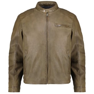 Lederjacke im Biker-Stil braun_HUNTER | 64