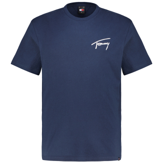 T-Shirt mit Label-Stickerei dunkelblau_C1G | 3XL