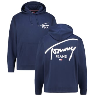 Hoodie mit Print auf Vorder- und Rückseite dunkelblau_C1G | 3XL