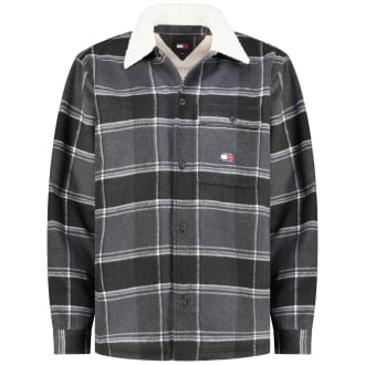 Hemdjacke mit Teddyfell schwarz_BDS | 4XL
