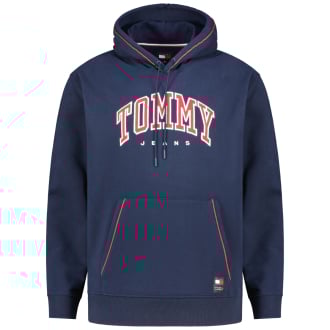 Hoodie mit Applikation dunkelblau_C1G | 3XL