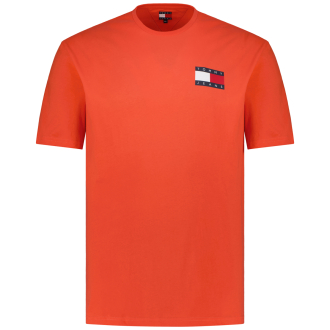 T-Shirt mit Label-Print orange_SN6 | 4XL